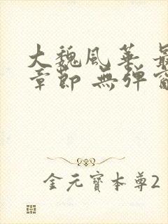 大魏风华 最新章节 无弹窗 笔趣阁