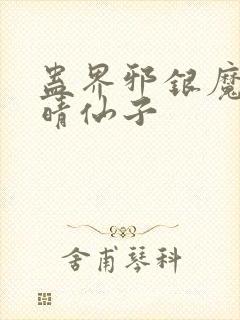 蛊界邪银魔尊白晴仙子封面