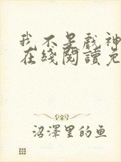 我不是戏神小说在线阅读免费笔趣阁