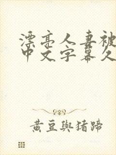 漂亮人妻被强了中文字幕久久