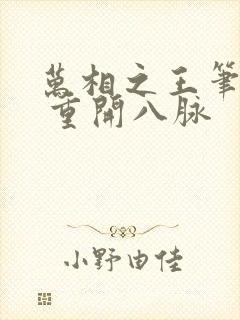 万相之王笔趣阁 重开八脉封面