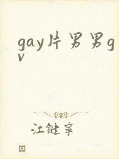 gay片男男gv封面