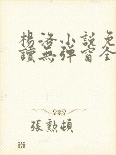 杨洛小说免费阅读无弹窗全文