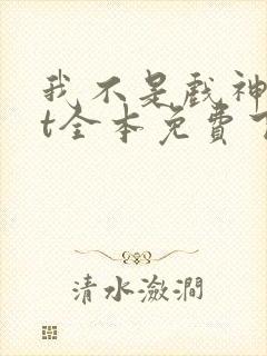 我不是戏神txt全本免费下载