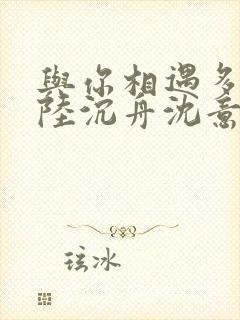 与你相遇多欢喜陆沉舟沈意欢全文小说