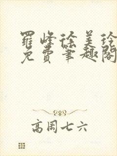 罗峰徐美玲全文免费笔趣阁