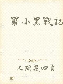 罗小黑战记小说封面
