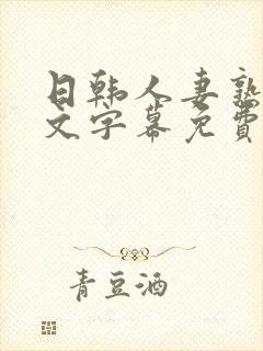 日韩人妻熟女中文字幕免费视频