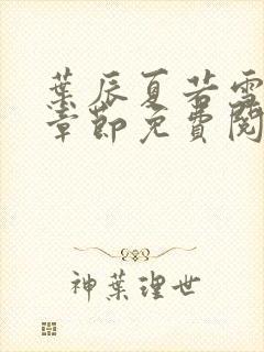 叶辰夏若雪最新章节免费阅读笔趣阁第100章封面