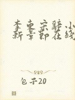 李东宋辞小说最新章节在线阅读