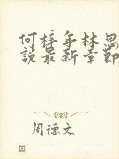 何梓年林思妤小说最新章节更新内容