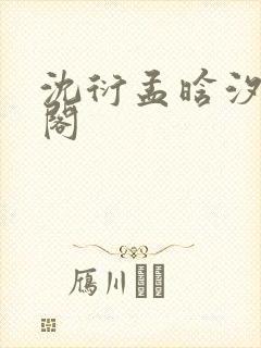 沈衍孟晗汐笔趣阁