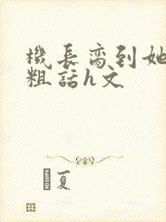 机长脔到她哭h粗话h文