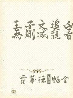 王子文追凶者也无删减观看
