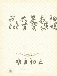 我不是戏神小说txt有资源吗?封面