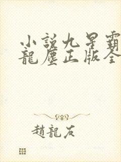 小说九星霸体诀龙尘正版全文下载封面