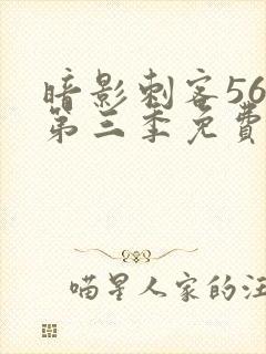 暗影刺客567第三季免费观看