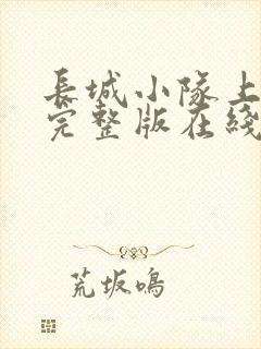 长城小队上中下完整版在线免费看封面