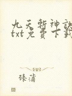 九天斩神诀林辰txt免费下载