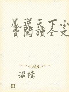 凤逆天下小说免费阅读全文封面