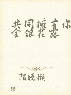 共同拥有你by金银花露