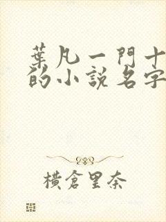 叶凡一门十忠烈的小说名字
