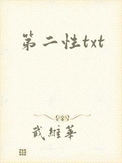 第二性txt封面