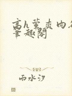 高h荤爽肉欲文笔趣阁