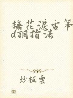 梅花泪古筝曲谱d调指法