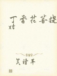 丁香花菩提树txt