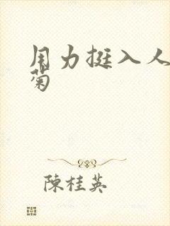 用力挺入人妻后菊