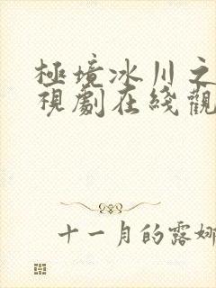 极境冰川之上电视剧在线观看免费