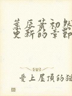 叶辰萧初然刚刚更新的章节