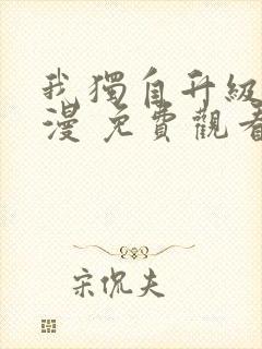 我独自升级 动漫 免费观看