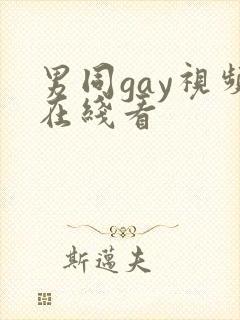 男同gay视频在线看