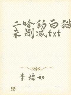二哈的白猫师尊未删减txt封面