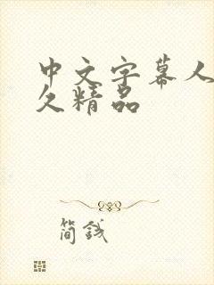 中文字幕人妻久久精品