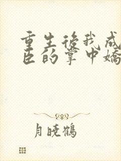 重生后我成了权臣的掌中娇哪里看