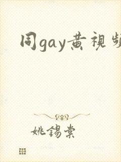 同gay黄视频