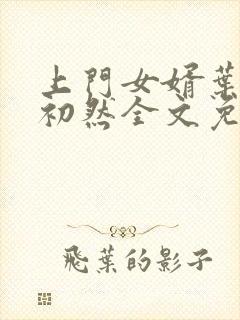 上门女婿叶辰萧初然全文免费