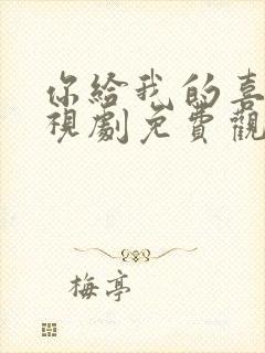 你给我的喜欢电视剧免费观看完整版