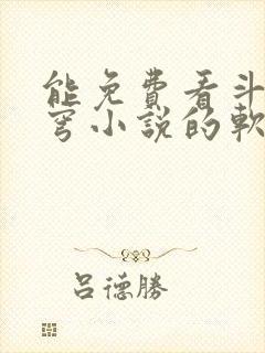 能免费看斗破苍穹小说的软件