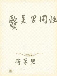 欧美男同性乱视频