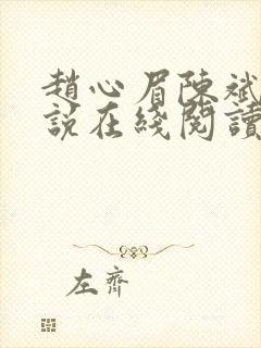 赵心眉陈斌的小说在线阅读封面