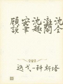 顾安沈澈沈清小说笔趣阁全文免费阅