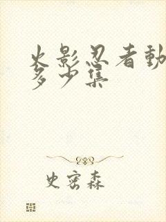 火影忍者动漫共多少集封面