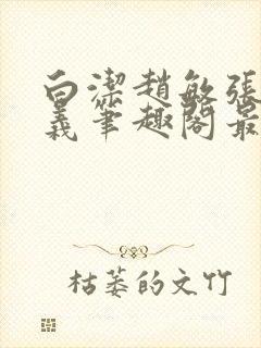 白洁赵敏张倩高义笔趣阁最新封面