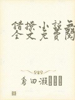 错撩小说无删减全文免费阅读封面