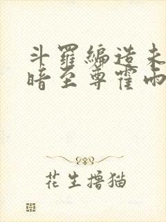 斗罗编造未来黑暗至尊霍雨浩笔趣阁