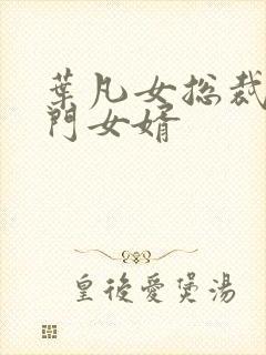 叶凡女总裁的上门女婿